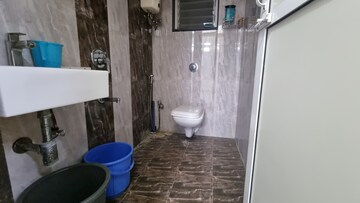 Bathroom in 1 BHK Apartment at Lotus Link Square, Malad West – for Rent