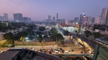 Balcony in 1 BHK Apartment at Lotus Link Square, Malad West – for Rent