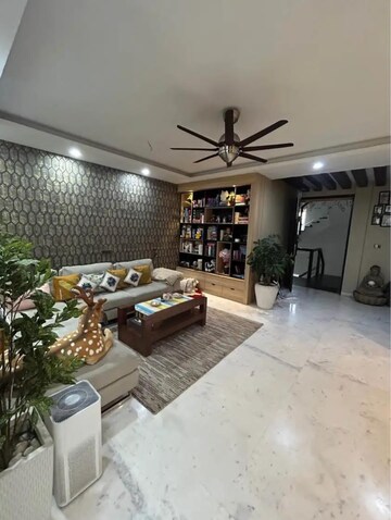 Living Room in 3 BHK Builder Floor at Ansal Sushant Lok I, Sector 43 – for Rent