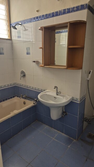 Bathroom in 3 BHK Apartment at Malaysian Township, Kukatpally – for Rent
