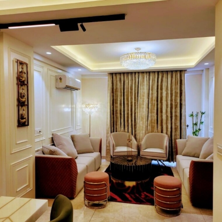 Living Room, bollywood-esencia 3 Bedroom 2100 Sq.Ft. Apartment In Ghazipur Zirakpur 8413930