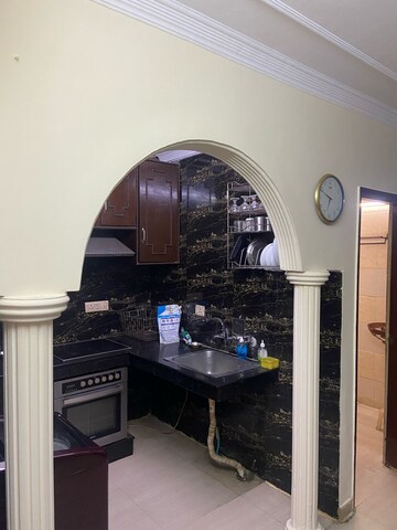 Kitchen in 1.5 BHK Builder Floor at Lajpat Nagar I – for Rent