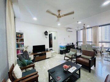 Living Room in 2.5 BHK Apartment at Piramal Vaikunth, Balkum Pada – for Rent