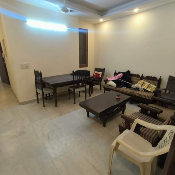 Living Room in 2 BHK Builder Floor at Malviya Nagar – for Rent