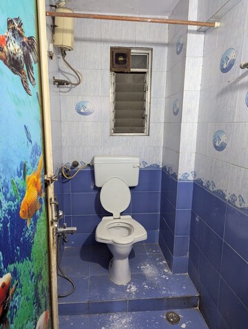 Bathroom in 2 BHK Apartment at Omkar CHS Kamothe, Kamothe – for Rent