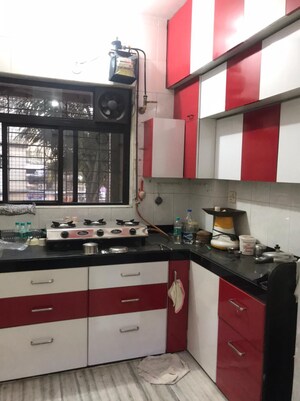 Kitchen in 3 BHK Apartment at Dhawalgiri Apartments, Goregaon East – for Sale