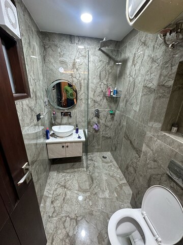 Bathroom in 4 BHK Apartment at Indrapuram – for Rent