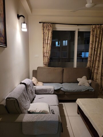 Living Room in 2 BHK Apartment at Prestige Lakeside Habitat, Varthur – for Rent