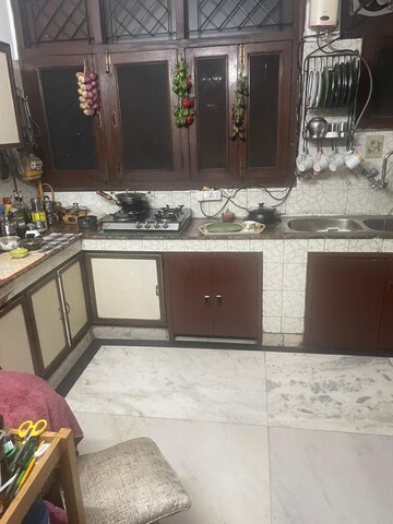 Kitchen in 2 BHK Builder Floor at Lajpat Nagar – for Rent