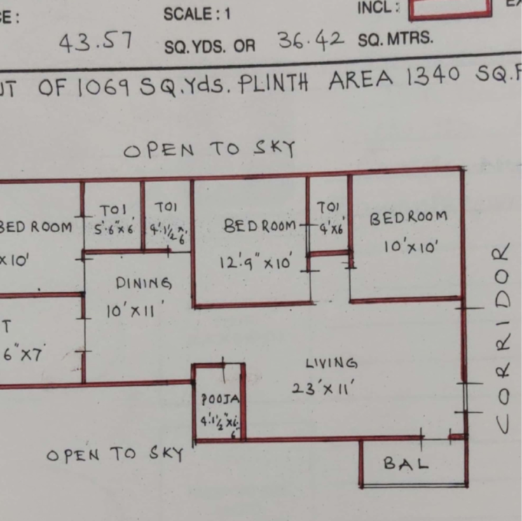 Other, ramanthapur 3 Bedroom 1340 Sq.Ft. Apartment In Ramanthapur Hyderabad 8415501