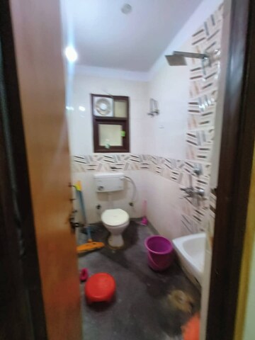 Bathroom in 1 BHK Builder Floor at Freedom Fighters Enclave – for Rent