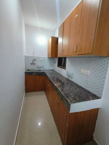 Kitchen in 1 BHK Builder Floor at Freedom Fighters Enclave – for Rent
