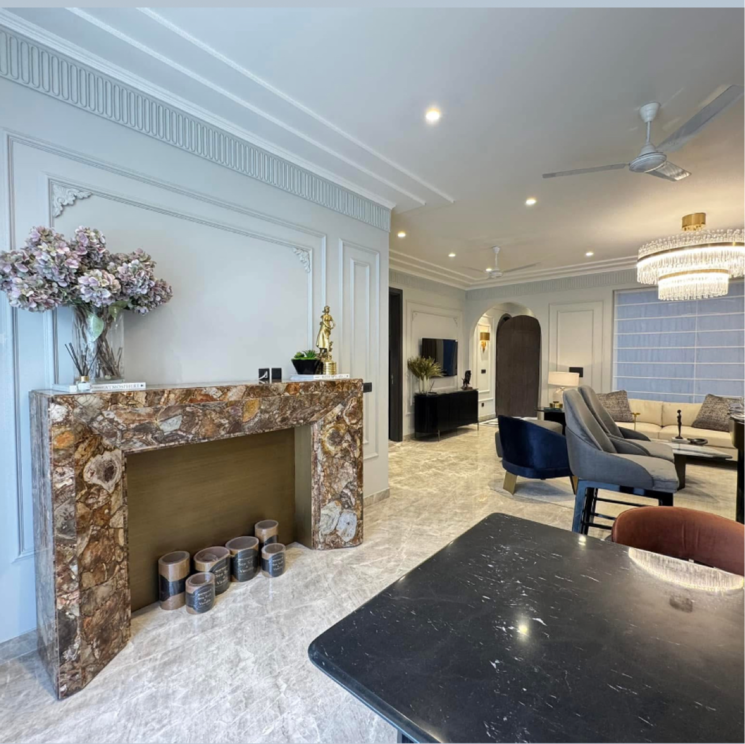 Living Room, unitech-south-city-1 4 Bedroom 3200 Sq.Ft. Builder Floor In South City 1 Gurgaon 8416044