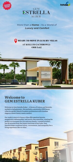 3 BHK Villa For Sale in Gem Estrella Kuber, Kollur