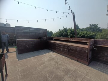 Balcony in 3 BHK Builder Floor at Panchsheel Park – for Rent