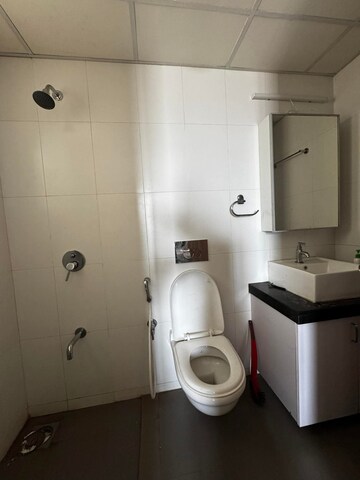 Bathroom in 3 BHK Apartment at Godrej Emerald, Ghodbunder Road – for Rent
