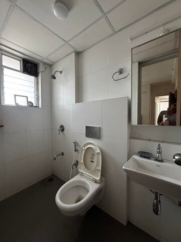 Bathroom in 3 BHK Apartment at Godrej Emerald, Ghodbunder Road – for Rent