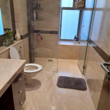 Attached Bathroom in 4 BHK Apartment at Bhoomi Celestia, Kanch Pada – for Rent