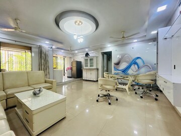 Living Room in 3.5 BHK Apartment at Seawoods – for Rent