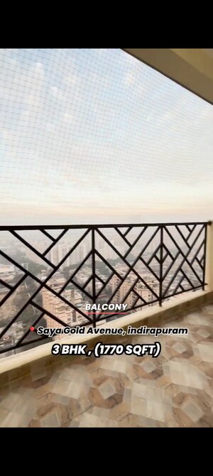 3 BHK Apartment – Exterior View View at Saya Gold Avenue, Vaibhav Khand - for Sale