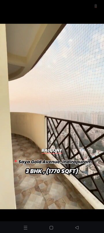 Staircase in 3 BHK Apartment at Saya Gold Avenue, Vaibhav Khand – for Sale