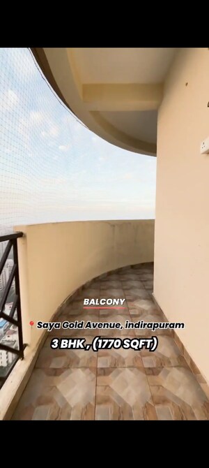 Kitchen in 3 BHK Apartment at Saya Gold Avenue, Vaibhav Khand – for Sale