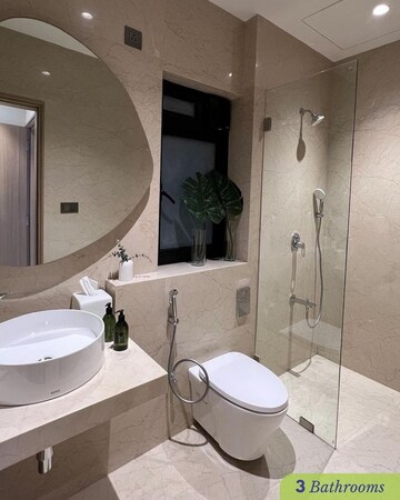 Bathroom in 4 BHK Apartment at Kandivali West – for Rent