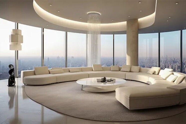 Living Room, worli 4 Bedroom 3200 Sq.Ft. Apartment In Worli Mumbai 8417145