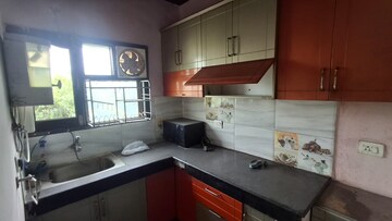 Kitchen in 1 RK Apartment at Chandigarh Hollywood Heights 1, Lohgarh – for Rent