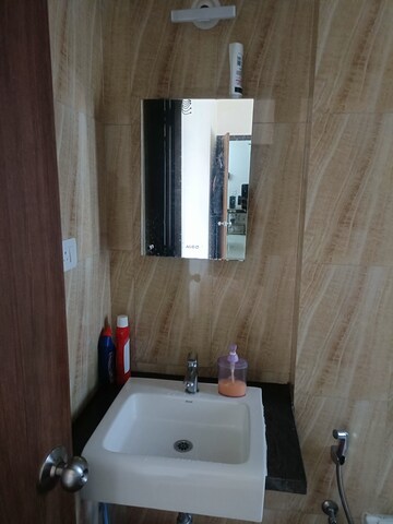 Bathroom in 3 BHK Apartment at Runwal Eirene, Balkum Pada – for Rent