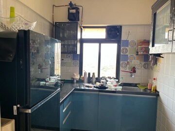 Kitchen in 1 BHK Apartment at Raunak Heights, Ghodbunder Road – for Rent