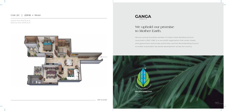 Master Bedroom, ganga-tathastu 2 Bedroom 646 Sq.Ft. Apartment In Sohna Sector 5 Gurgaon 8417578