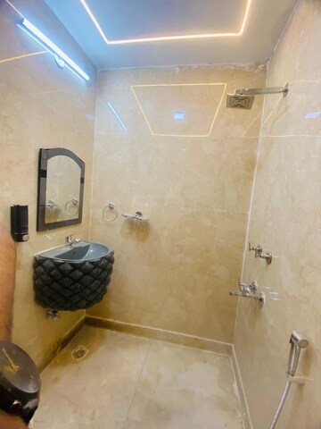 Bathroom in 2 BHK Apartment at Chattarpur – for Sale