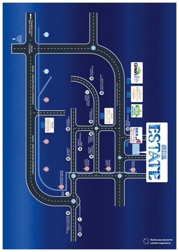 3 BHK Apartment – Map Location View at SKA Estate, Eta Ii Greater Noida - for Sale