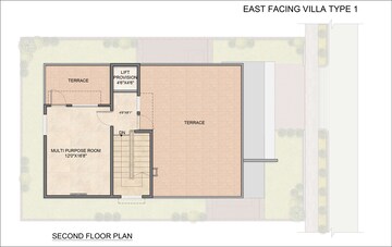 Floor Plan in 3 BHK Villa at Aurobindo Sansa County, Peeranchuruvu – for Sale