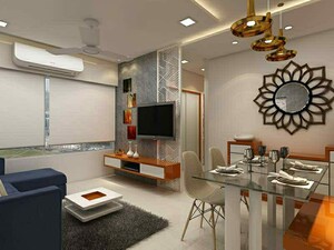 Living Room in 2 BHK Apartment at HS Heritage, Mulund East – for Sale