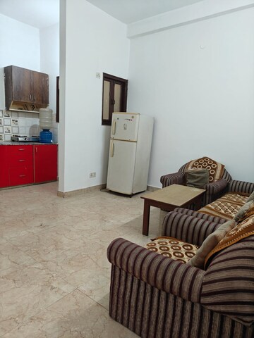 Living Room in 1 RK Builder Floor at Freedom Fighters Enclave – for Rent