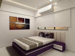 Bedroom in 3 BHK Apartment at Metro Saraswati Square, Mulund West – for Sale