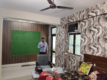 Living Room in 1 BHK Apartment at Devika Skypers, Raj Nagar Extension – for Rent
