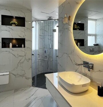 Bathroom in 4 BHK Builder Floor at Shalimar Bagh – for Sale