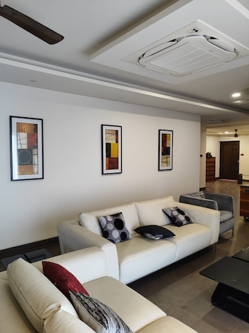 Living Room in 4 BHK Apartment at Clover Majestic Towers, Paanduranga Puram – for Rent