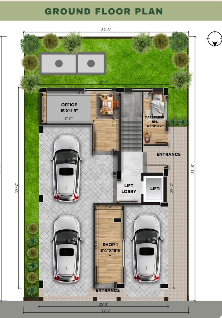 Floor Plan, new town 3 Bedroom 1277 Sq.Ft. Apartment In New Town Kolkata 8418698