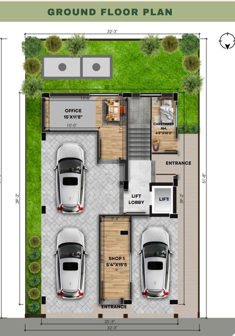 Floor Plan, new town 3 Bedroom 1277 Sq.Ft. Apartment In New Town Kolkata 8418698