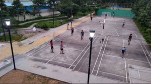 Balcony in 2 BHK Apartment at Mantri Celestia, Gachibowli – for Sale