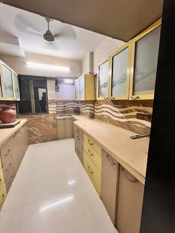 Kitchen in 3 BHK Apartment at Shiv Sai Paradise, Majiwada – for Sale