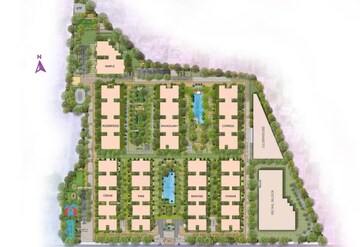 Master Plan in 2.5 BHK Apartment at Ambience Courtyard, Manikonda – for Sale