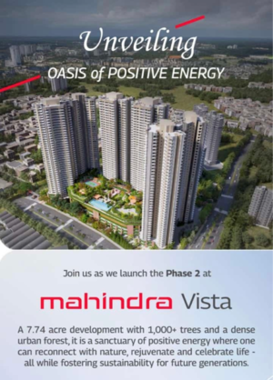 1 BHK Apartment For Sale in Mahindra Vista, Singh Agri Estate
