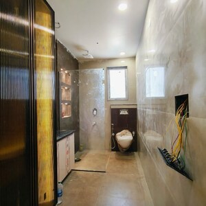 Bathroom in 4 BHK Builder Floor at Ansal API Esencia, Sector 67 – for Sale