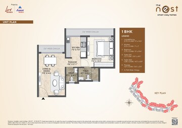 Floor Plan in 1 BHK Builder Floor at Shelter Nest, Taloja – for Sale