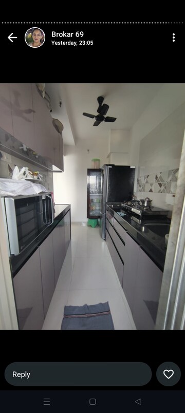 Kitchen in 2 BHK Apartment at Dosti West County, Balkum Pada – for Rent